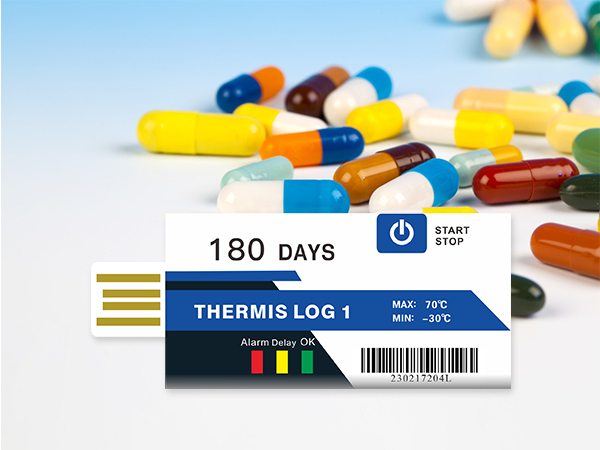 7-day disposable temperature recorder for drug transportation